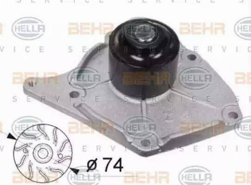 BEHR HELLA Service 8MP 376 800-514 - Водяний насос avtolavka.club