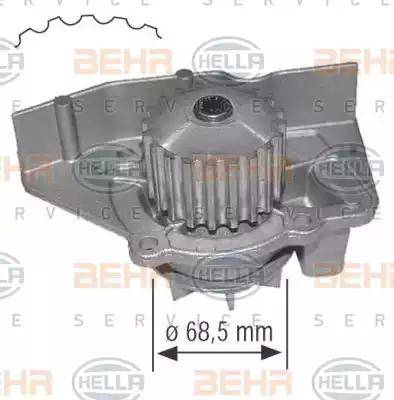 BEHR HELLA Service 8MP 376 800-654 - Водяний насос avtolavka.club