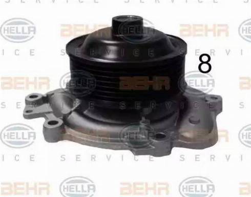 BEHR HELLA Service 8MP 376 810-304 - Водяний насос avtolavka.club