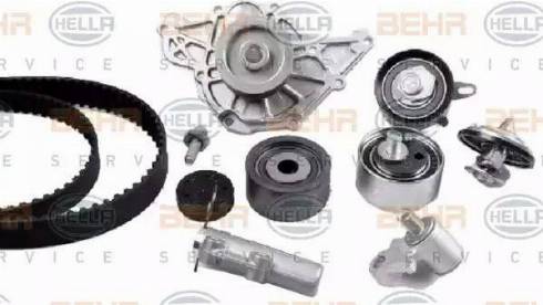 BEHR HELLA Service 8MP 376 877-801 - Водяний насос + комплект зубчатого ременя avtolavka.club