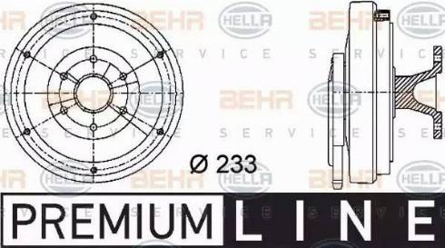 BEHR HELLA Service 8MV 376 730-011 - Зчеплення, вентилятор радіатора avtolavka.club