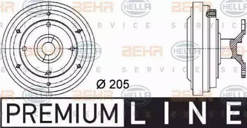 BEHR HELLA Service 8MV 376 731-431 - Зчеплення, вентилятор радіатора avtolavka.club