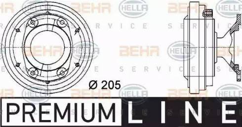 BEHR HELLA Service 8MV 376 731-291 - Зчеплення, вентилятор радіатора avtolavka.club