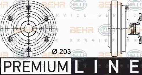 BEHR HELLA Service 8MV 376 731-281 - Зчеплення, вентилятор радіатора avtolavka.club