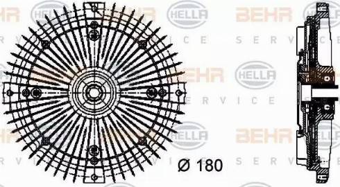 BEHR HELLA Service 8MV 376 732-481 - Зчеплення, вентилятор радіатора avtolavka.club