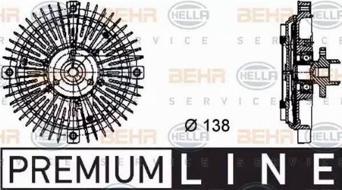 BEHR HELLA Service 8MV 376 732-221 - Зчеплення, вентилятор радіатора avtolavka.club