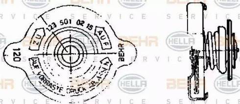 BEHR HELLA Service 8MY 376 742-141 - Кришка, резервуар охолоджуючої рідини avtolavka.club