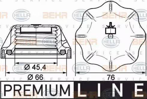 BEHR HELLA Service 8MY 376 742-311 - Кришка, резервуар охолоджуючої рідини avtolavka.club