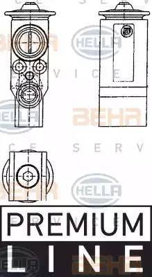 BEHR HELLA Service 8UW 351 239-071 - Розширювальний клапан, кондиціонер avtolavka.club