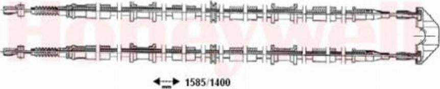 BENDIX 433018 B - Трос, гальмівна система avtolavka.club