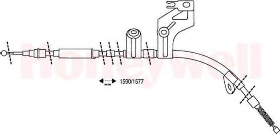 BENDIX 432942 B - Трос, гальмівна система avtolavka.club