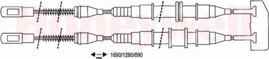 BENDIX 432678 B - Трос, гальмівна система avtolavka.club