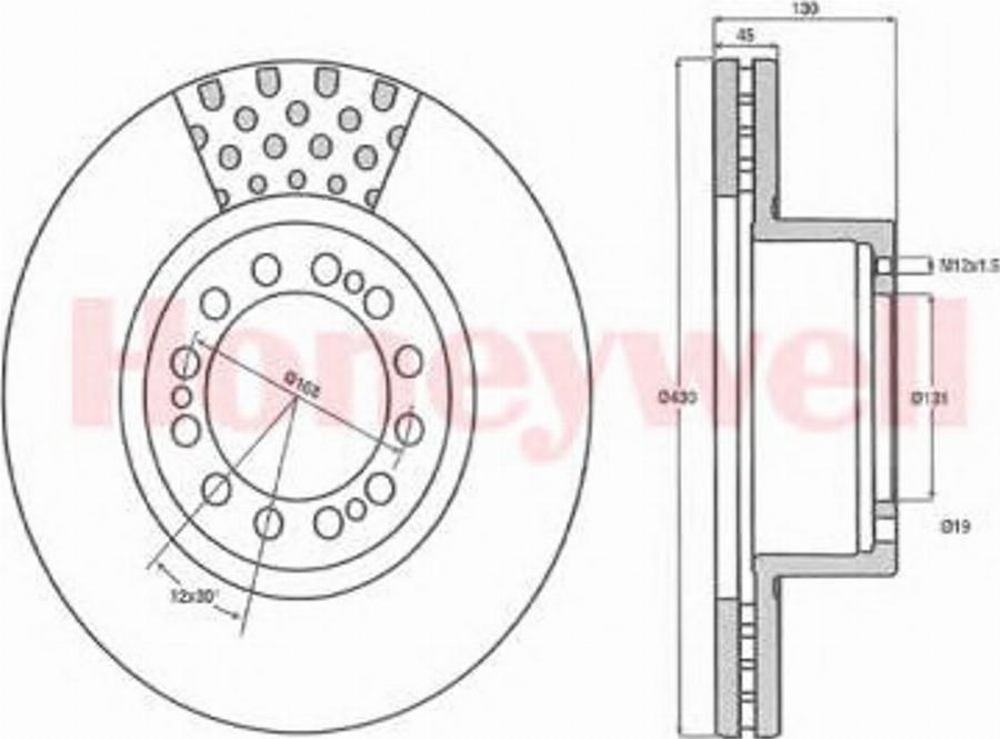 BENDIX 569001B - Гальмівний диск avtolavka.club