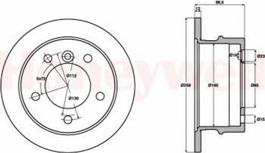 BENDIX 569120 B - Гальмівний диск avtolavka.club