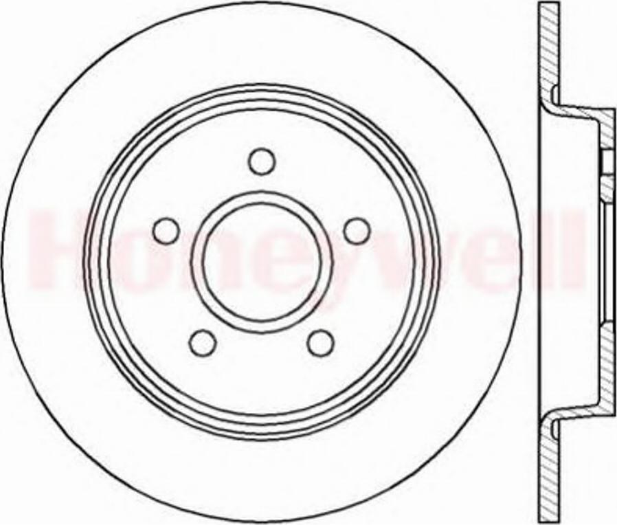 BENDIX 562411B - Гальмівний диск avtolavka.club