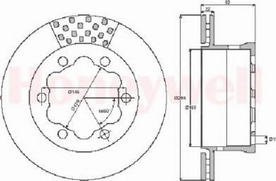 BENDIX 562475B - Гальмівний диск avtolavka.club