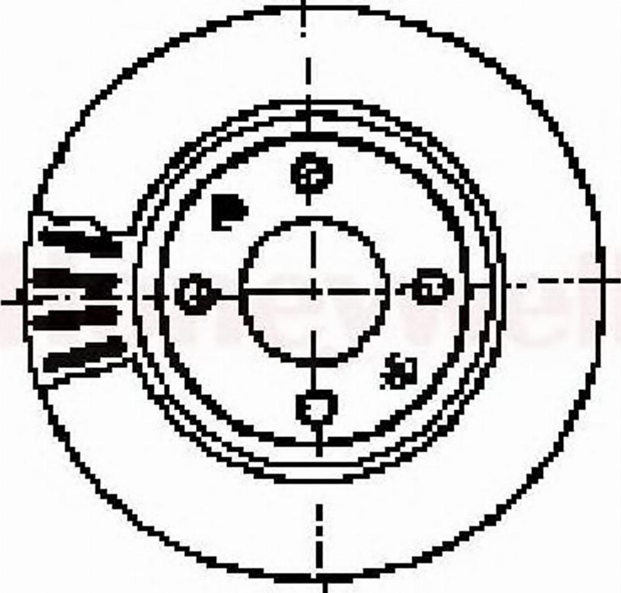 BENDIX 562045 B - Гальмівний диск avtolavka.club