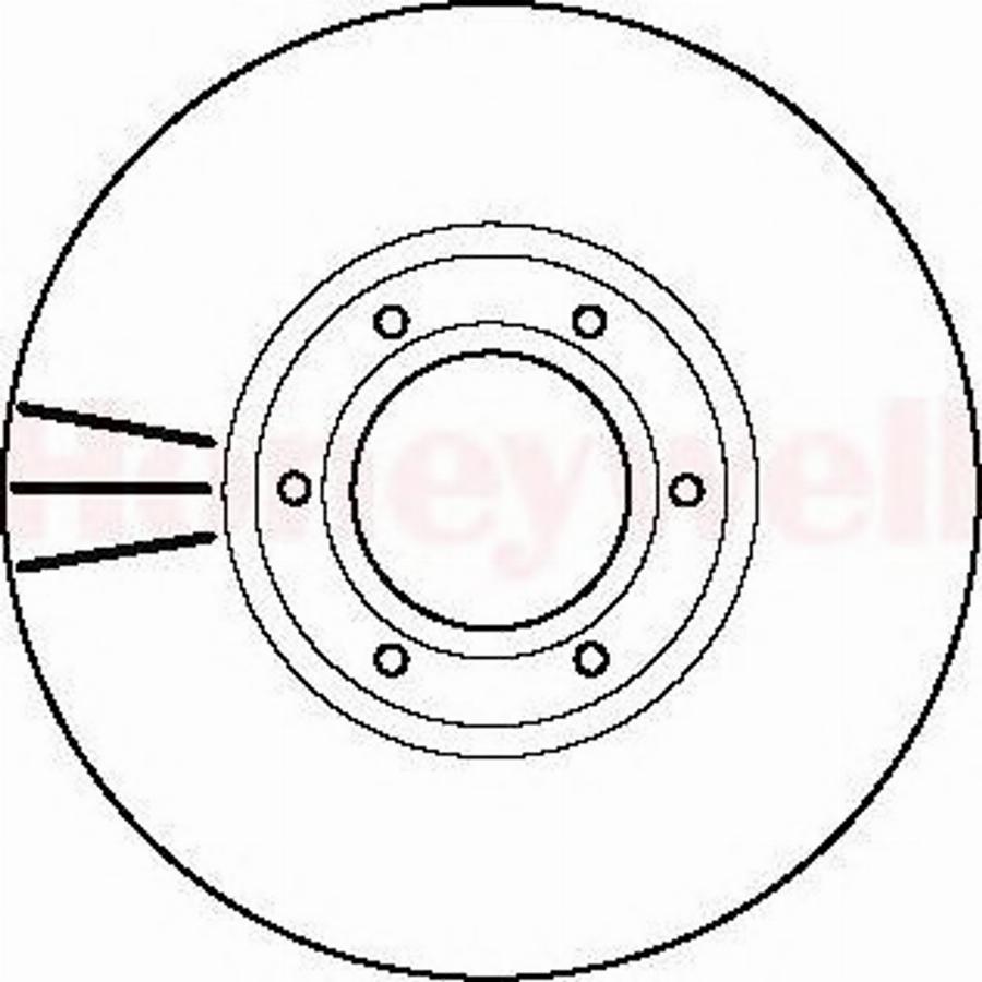 BENDIX 562105 B - Гальмівний диск avtolavka.club