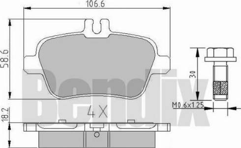 BENDIX 510914 - Гальмівні колодки, дискові гальма avtolavka.club