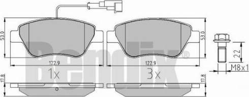 BENDIX 510409 - Гальмівні колодки, дискові гальма avtolavka.club