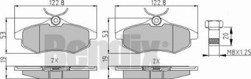 BENDIX 510407 - Гальмівні колодки, дискові гальма avtolavka.club