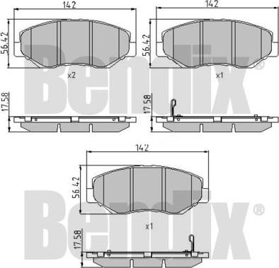 BENDIX 510699 - Гальмівні колодки, дискові гальма avtolavka.club