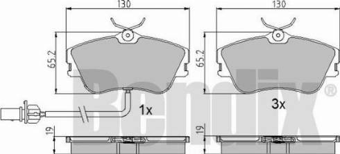 BENDIX 510634 - Гальмівні колодки, дискові гальма avtolavka.club