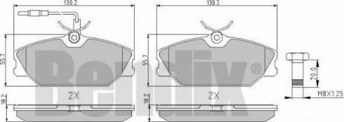 BENDIX 510169 - Гальмівні колодки, дискові гальма avtolavka.club