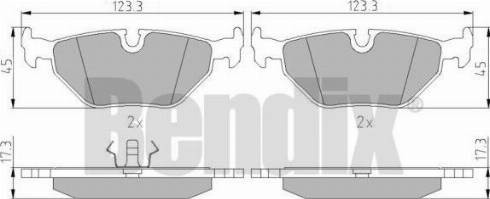 BENDIX 510134 - Гальмівні колодки, дискові гальма avtolavka.club