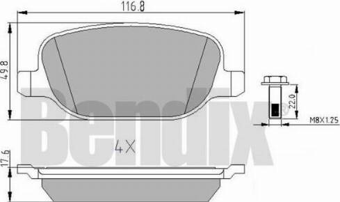 BENDIX 510891 - Гальмівні колодки, дискові гальма avtolavka.club