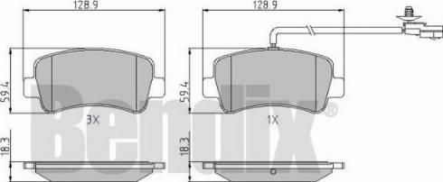 BENDIX 510866 - Гальмівні колодки, дискові гальма avtolavka.club