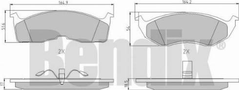 BENDIX 510246 - Гальмівні колодки, дискові гальма avtolavka.club