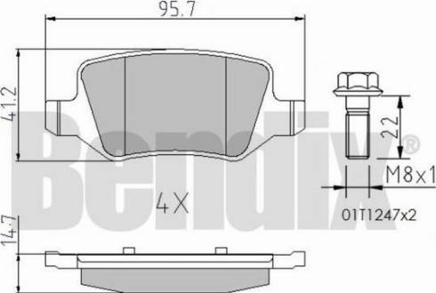 BENDIX 510209 - Гальмівні колодки, дискові гальма avtolavka.club