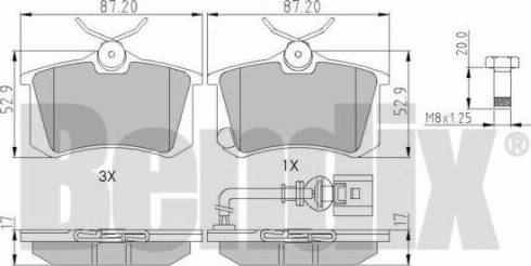 BENDIX 510227 - Гальмівні колодки, дискові гальма avtolavka.club