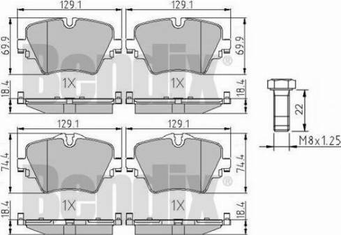 BENDIX 511239 - Гальмівні колодки, дискові гальма avtolavka.club