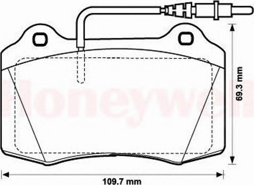 BENDIX 571999B - Гальмівні колодки, дискові гальма avtolavka.club