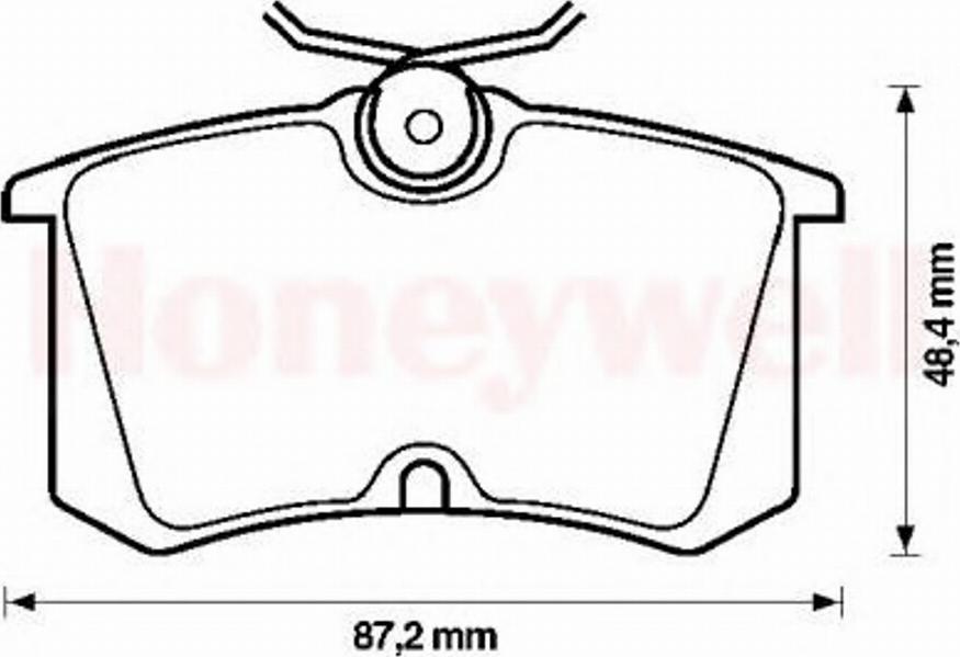 BENDIX 571906X - Гальмівні колодки, дискові гальма avtolavka.club