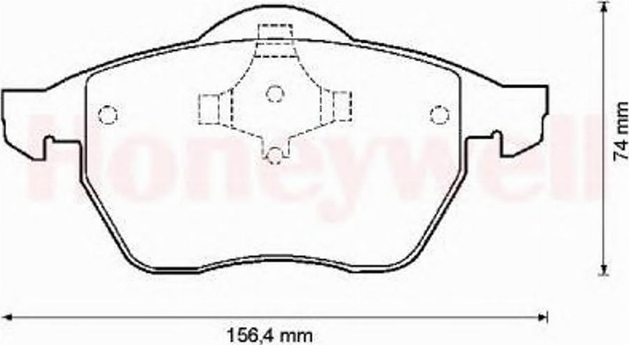 BENDIX 571900X - Гальмівні колодки, дискові гальма avtolavka.club