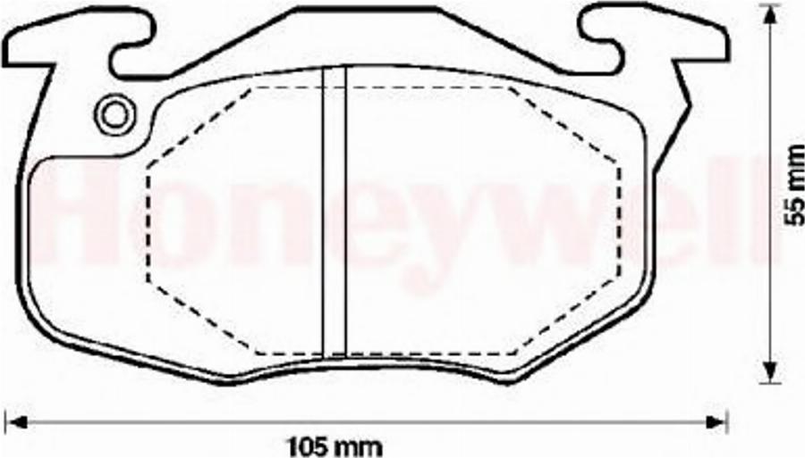 BENDIX 571911X - Гальмівні колодки, дискові гальма avtolavka.club