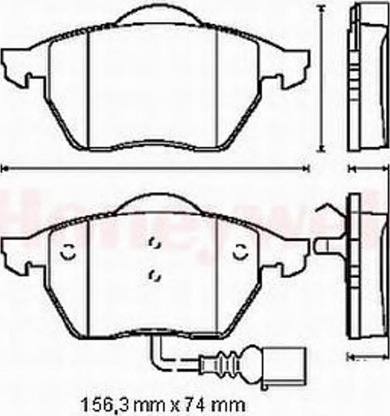 BENDIX 571984 B - Гальмівні колодки, дискові гальма avtolavka.club