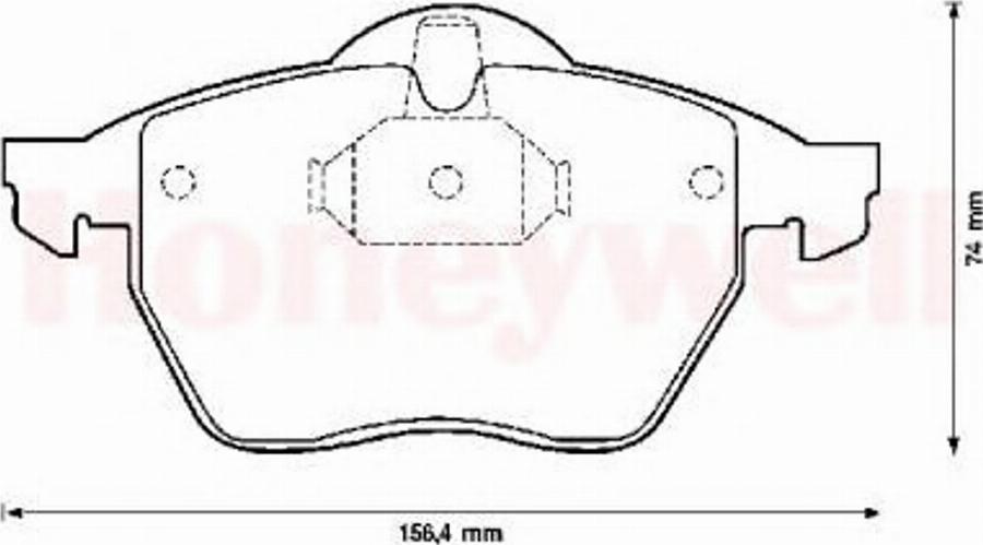 BENDIX 571920B - Гальмівні колодки, дискові гальма avtolavka.club