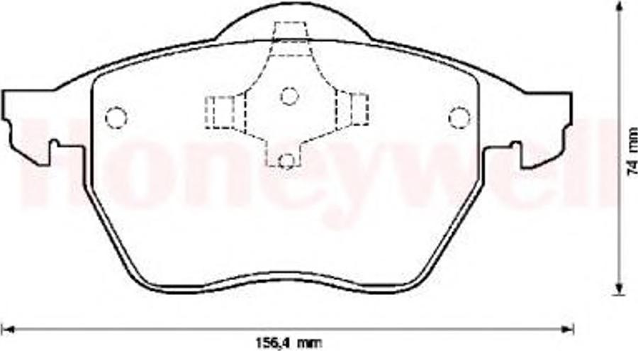 BENDIX 571921B - Гальмівні колодки, дискові гальма avtolavka.club