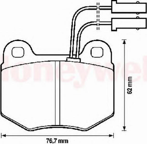 BENDIX 571450B - Гальмівні колодки, дискові гальма avtolavka.club