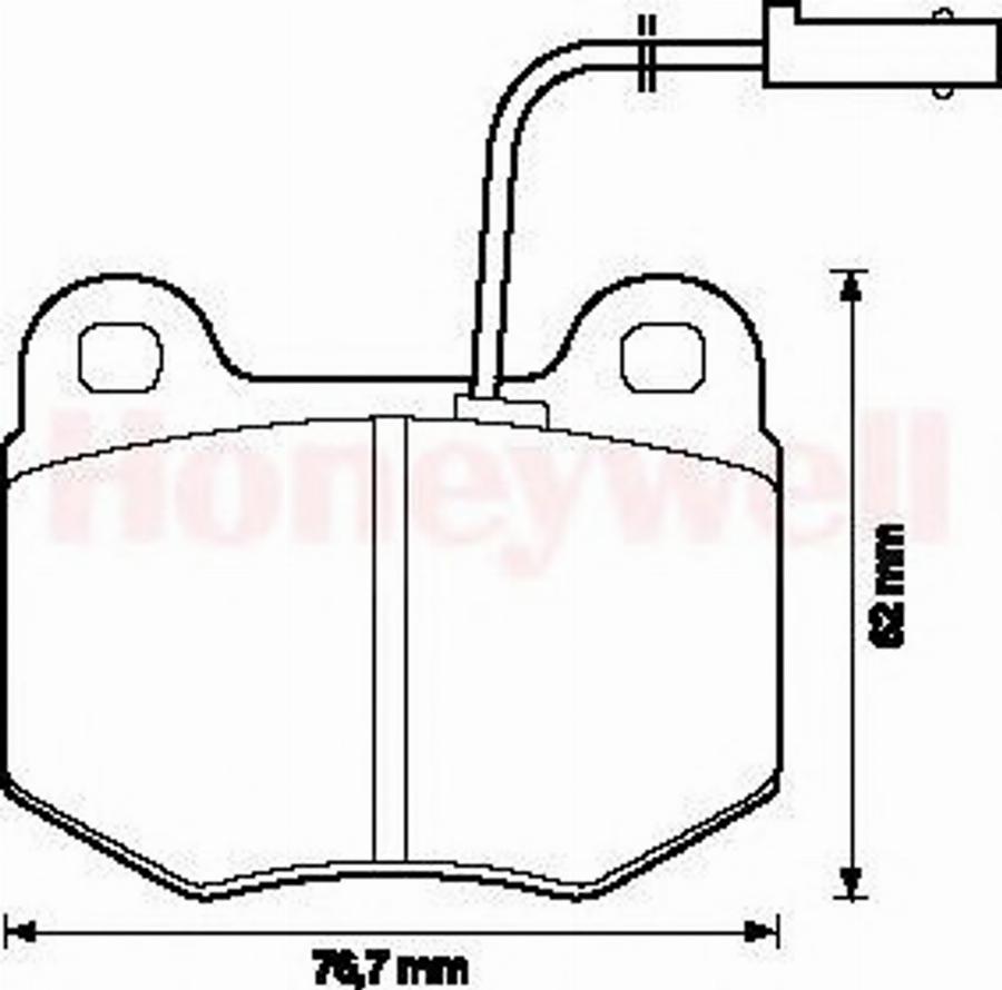 BENDIX 571466B - Гальмівні колодки, дискові гальма avtolavka.club