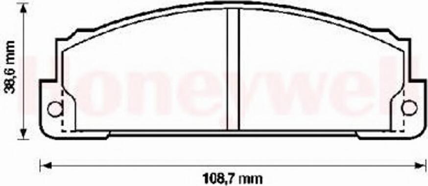 BENDIX 571463B - Гальмівні колодки, дискові гальма avtolavka.club