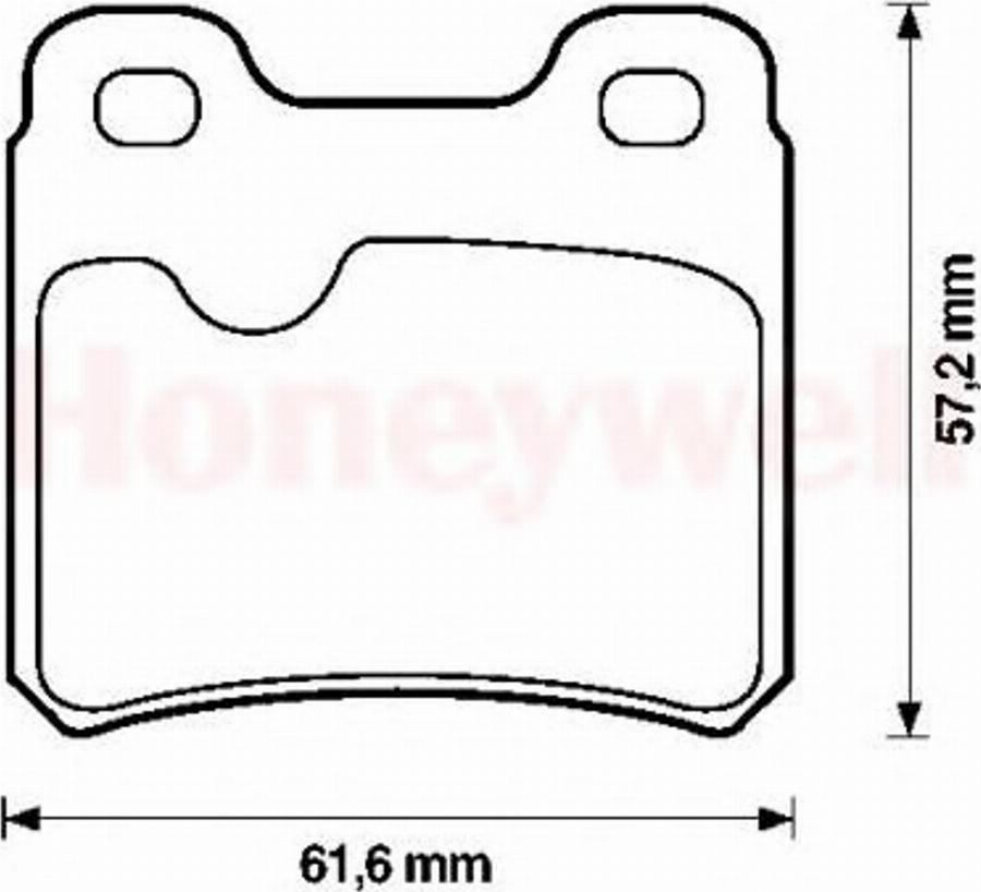 BENDIX 571407X - Гальмівні колодки, дискові гальма avtolavka.club