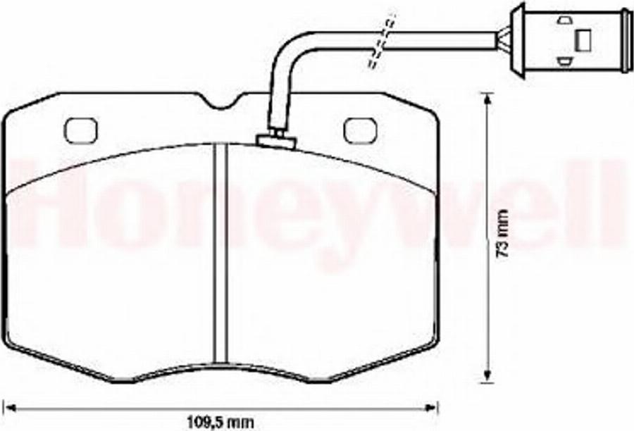 BENDIX 571416B - Гальмівні колодки, дискові гальма avtolavka.club