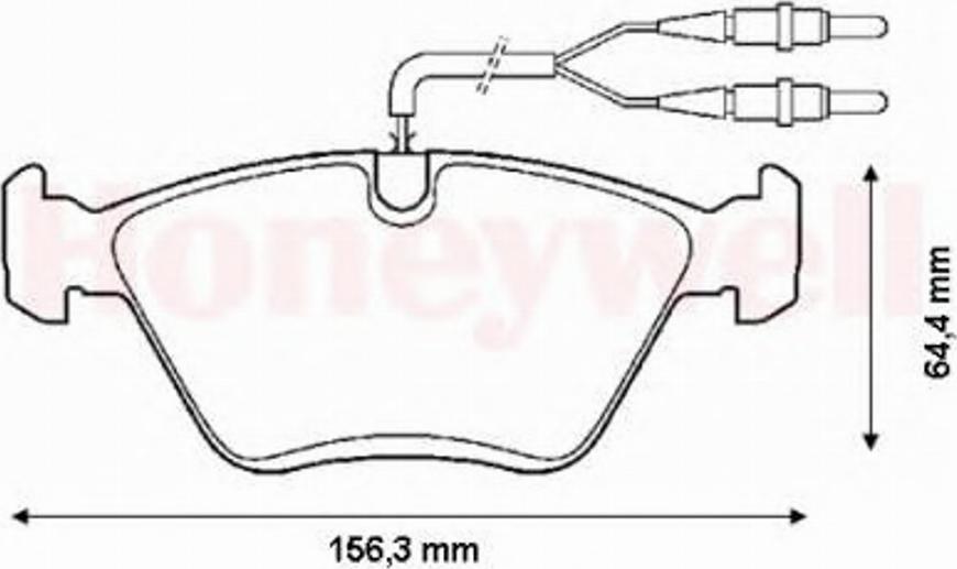 BENDIX 571420B - Гальмівні колодки, дискові гальма avtolavka.club