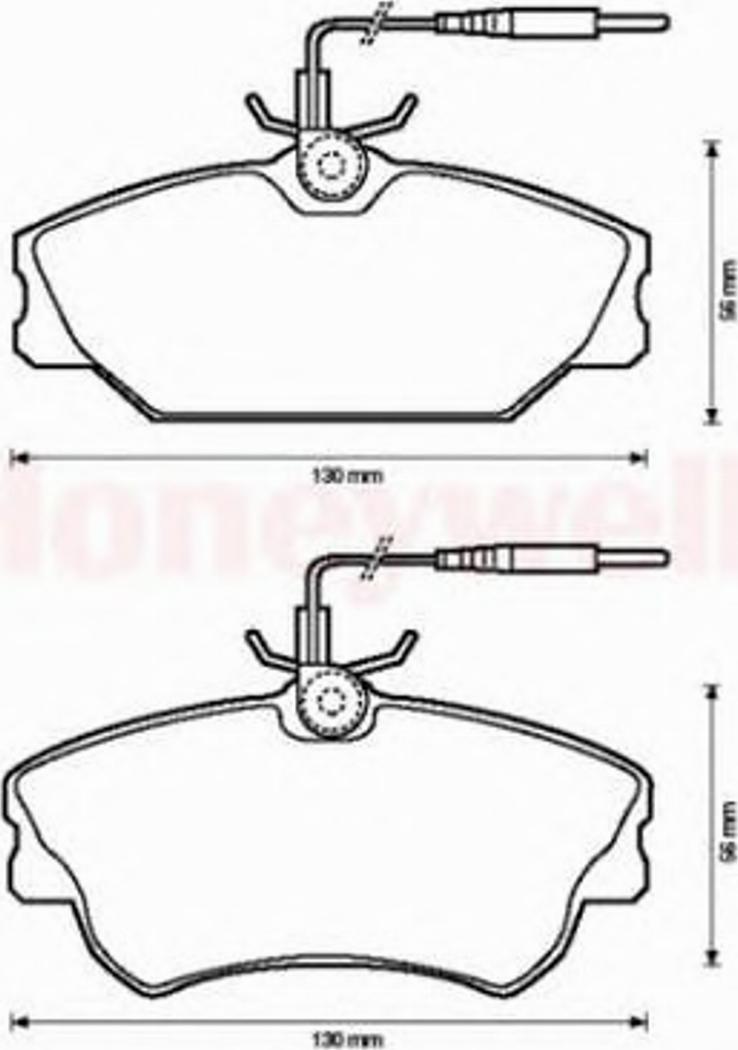 BENDIX 571476B - Гальмівні колодки, дискові гальма avtolavka.club