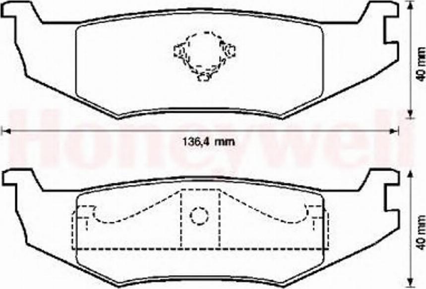 BENDIX 571516B - Гальмівні колодки, дискові гальма avtolavka.club